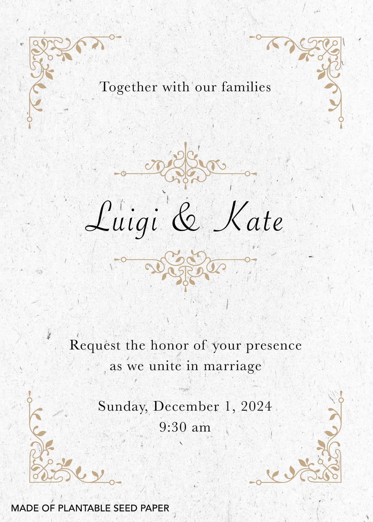 PLANTABLE WEDDING INVITATION SET 04