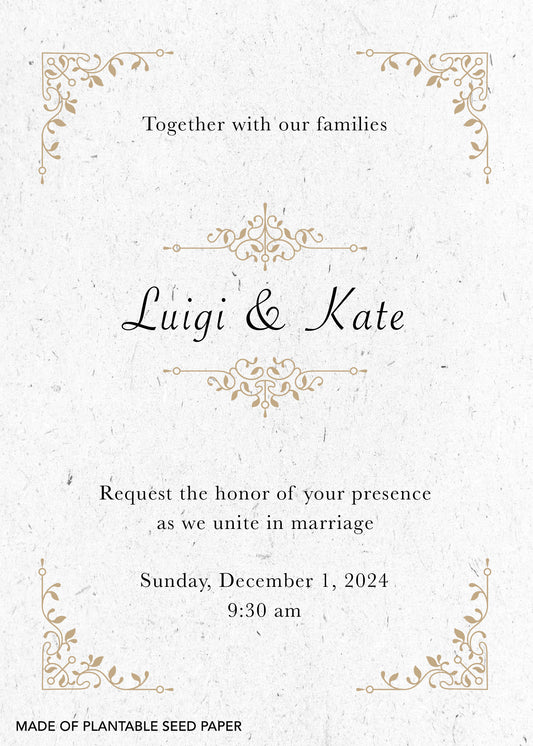 PLANTABLE WEDDING INVITATION SET 04