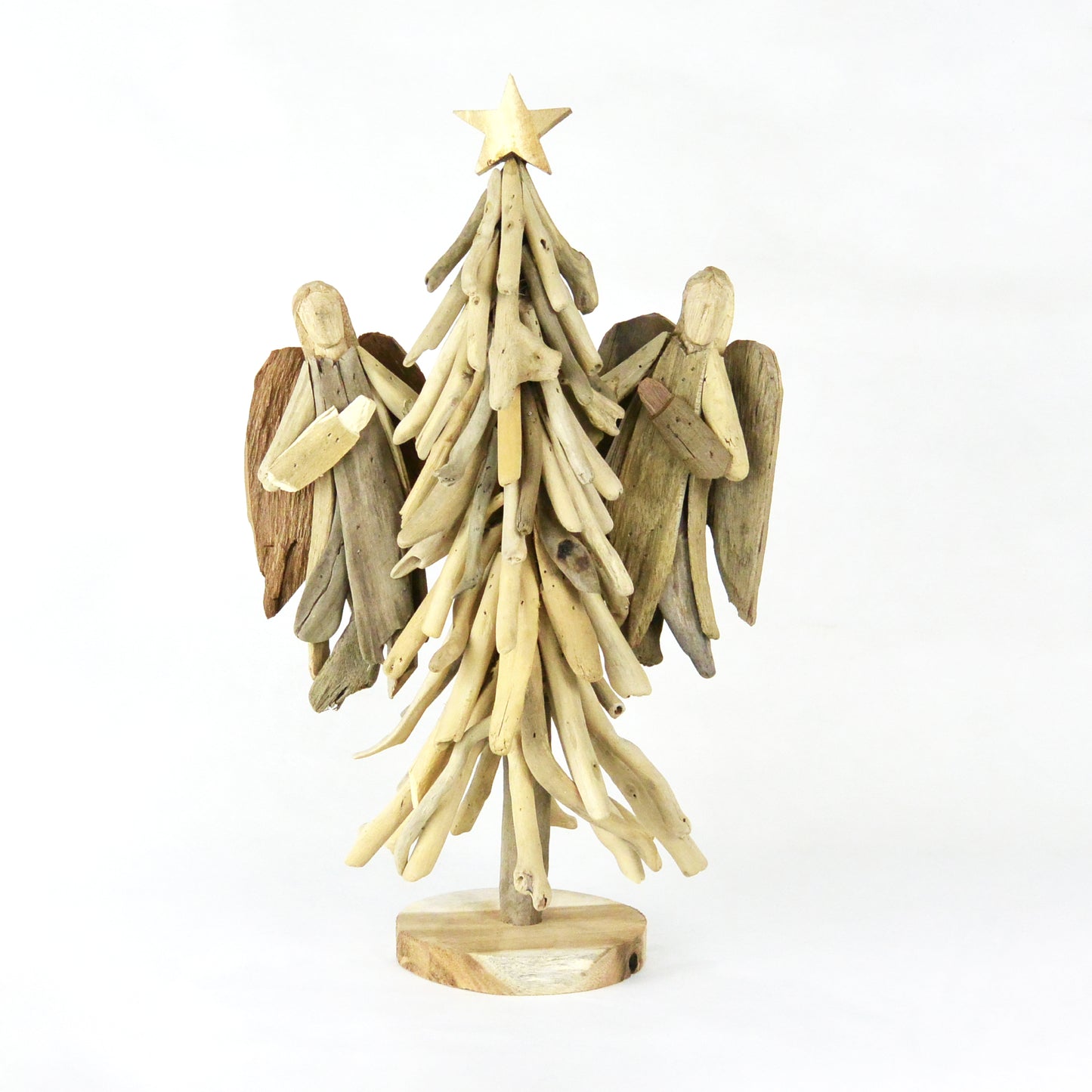 DRIFTWOOD TREE WITH ANGELS