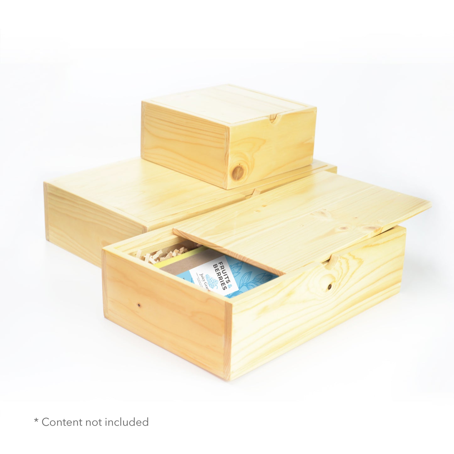 WOOD BOXES WITH LID