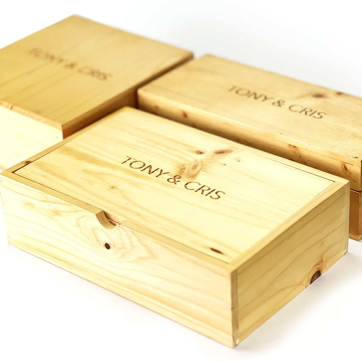 WOOD BOXES WITH LID