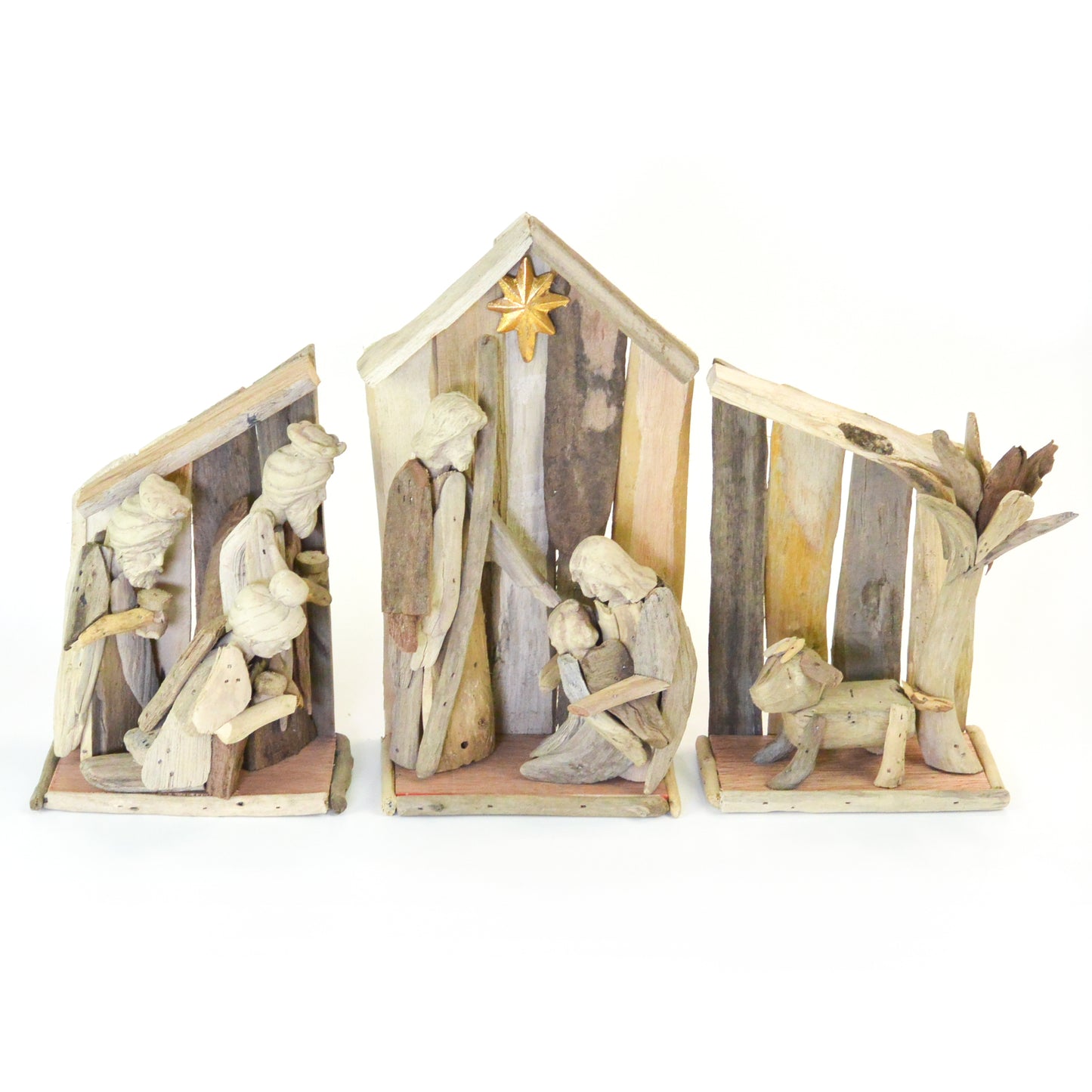 DRIFTWOOD NATIVITY 3 PIECE